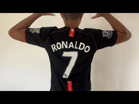 Download MP3 2007/08 Cristiano Ronaldo Manchester United black jersey kit unboxing review with bebotsonly