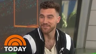 nfl star travis kelce i m looking for love on catching kelce today