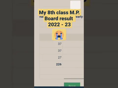 Download MP3 My 8th class M.P. Board Result 2022-23 😭😭😭 R.I.P #viral #board #exam #shorts