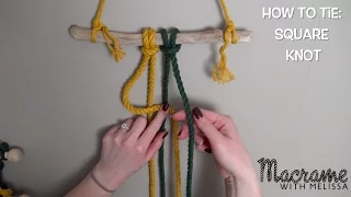 DIY Macrame Tutorial How To Tie a Square Knot