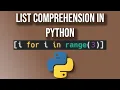 How To Use List Comprehension In Python