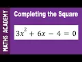 How to solve 3x 2 6x-4 0 by Completing the Square
