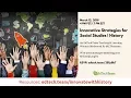 EdTechTeam Teaching Learning Webinar Innovative Strategies to Teach Social Studies History