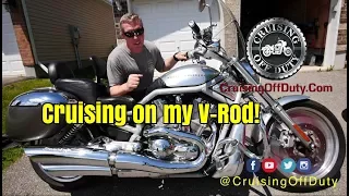 Cruising Off Duty on My Harley Davidson V-Rod to Mavic Pro drone flight.