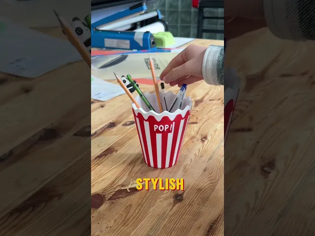 Popcorn Bucket Vase – Fun & Playful Home Decor video thumbnail