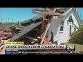 Tornado drags Upson County home off its foundation