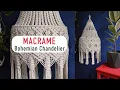 DIY Tutorial Macrame Bohemian Chandelier