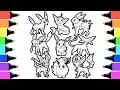 Pokemon Eevee Evolution coloring book
