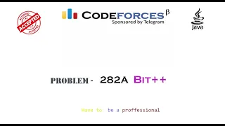 Codeforces Problem 282A - Bit solved by java in Bangla