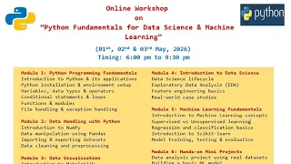 Session 1 Python Workshop - Data Science and Machine Learning I Installation I Jupyter Note Book