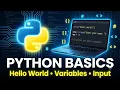 Python Introduction Hello World Variables Input Output for Beginners