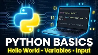 Python Introduction Hello World Variables Input Output for Beginners