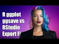 R ggplot ggsave vs RStudio Export Fixing Plot Size Discrepancies