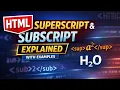 HTML Superscript Subscript Explained With Examples