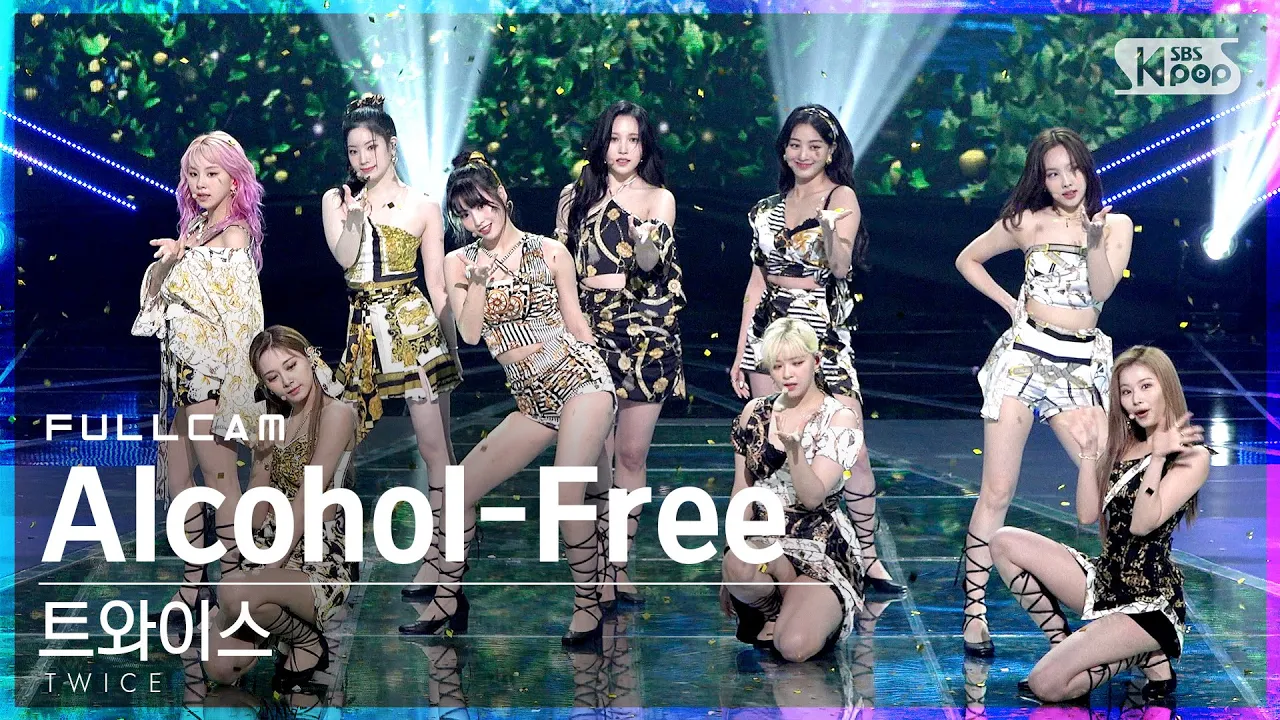 [안방1열 직캠4K] 트와이스 'Alcohol-Free' 풀캠 (TWICE Full Cam)│@SBS Inkigayo_2021.06.20.