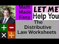The Distributive Law Worksheets