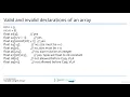 4 Variable Length Arrays
