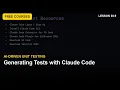 AI-Driven Unit Testing 03 9 - Generating Tests with Claude Code