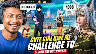 Searched For a Free Fire Duo on Social Island 😚 Then She Gave Me an Impossible Challenge! 😱