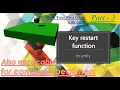 How to restart a level with a key in unity in English