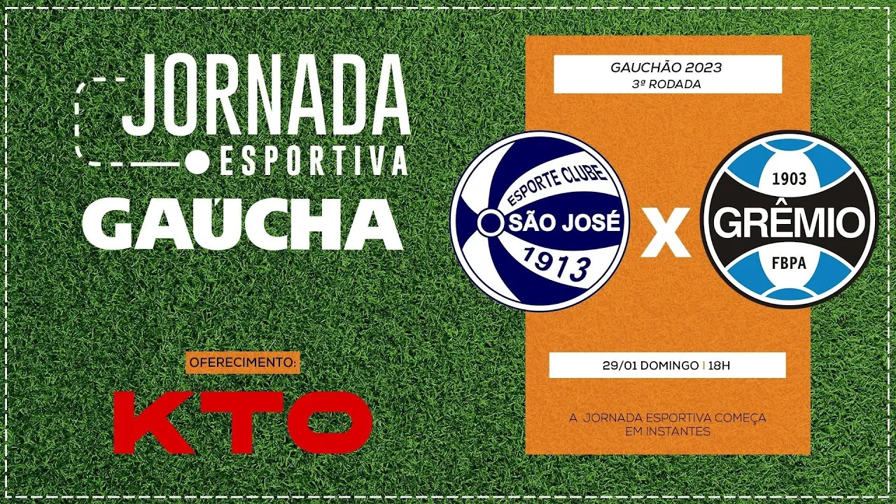 AO VIVO: São José x Grêmio | Jornada Digital 29/01/2023