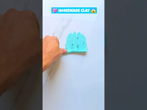 😱HOMEMADE CLAY IN 10 Sec😍Doms Rubber Clay #diy #clay #slime  #shorts #viralshorts #youtubeshorts 🔥🩵