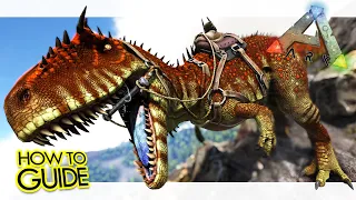 Carcharodontosaurus Guide How to Tame Abilities - ARK Survival Evolved