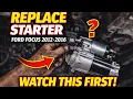How to replace the starter on ford focus 2012-2016