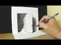 Lagu Sensational Door Illusion - Magic Perspective With Pencil - Trick Art Drawing