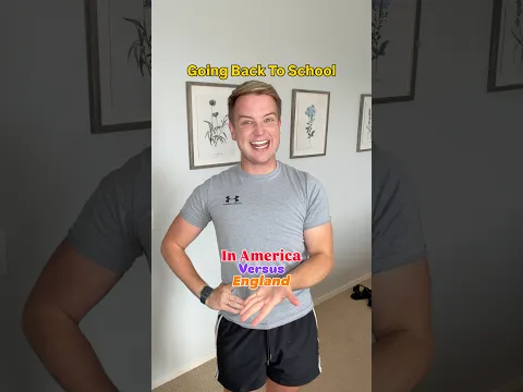 Going Back To School In America Versus England!