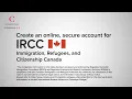 How to create an IRCC online account