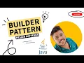 Builder Pattern in java Design Patterns 06