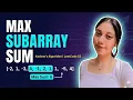 Day 03 LEETCODE - 53 Max Subarray sum Kadane s Algorithm DSA QUESTION
