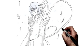 how to draw rukia bankai step by step bleach