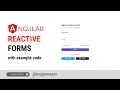 Angular Forms Angular Reactive Form with Example Angular Form Validation