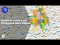 Cinema 4D Tutorial Random Colors on Polygons with Cloner Polygen