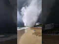 Massive Waterspout Swirls Onto Cyprus Beach