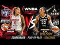 WASHINGTON MYSTICS VS LAS VEGAS ACES WNBA LIVE SCOREBOARD PLAY-BY-PLAY REACTIONS