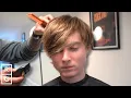 His Hair Covered His EYES Before This Low Drop Fade HAIRCUT with TEXTURED Fringe