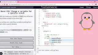 Learn Basic CSS Change a variable for a specific area freeCodeCamp org Google Chrome 2019 12 13