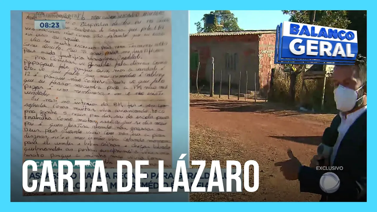 Balanço Geral Manhã analisa carta supostamente escrita por Lázaro
