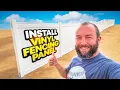HOW TO easily install vinyl fencing Tips Tricks to make it easier