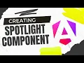Angular PrimeNg - Spotlight Component