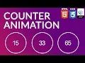 Counter Animation using HTML CSS jQuery Number Animation using HTML CSS jQuery Css3 2020