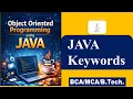 Java Keywords 53 keywords of Java bca MCA B Tech object oriented programming using java