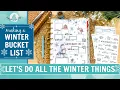 Making a Winter Bucket List for My Planner Penguin Snow Days Happy Planner