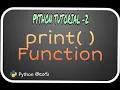 Python Tutorial-2 print Function Telugu