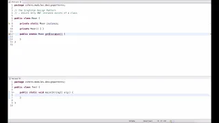 Java Tutorial Singleton Design Pattern