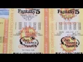 California Lottery Fantasy 5 Winning Numbers Ticket