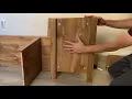 Step-by-step Assemble Hinged Barndoor TV Stand 65 from Walmart - Manor Park by Walker Edison